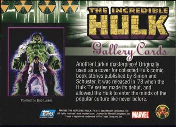 2003 Topps The Incredible Hulk #62 Another Larkin masterpiece! Originally used Back