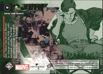 2003 Upper Deck The Hulk Film and Comic #9 Into the Night Back