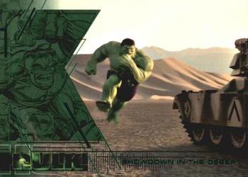 2003 Upper Deck The Hulk Film and Comic #42 Showdown in the Desert Front
