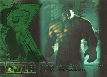 2003 Upper Deck The Hulk Film and Comic #65 The Accident Front