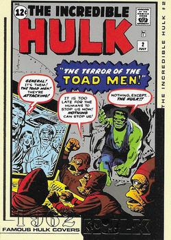 2003 Upper Deck The Hulk Film and Comic - Famous Hulk Covers #FC02 The Incredible Hulk Cover #2 - 1962 Front