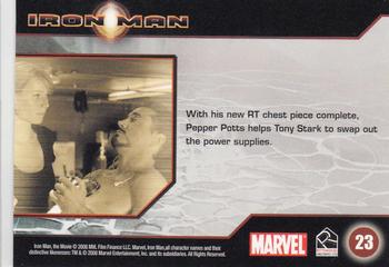 2008 Rittenhouse Iron Man #23 Tony Stark / Pepper Potts Back