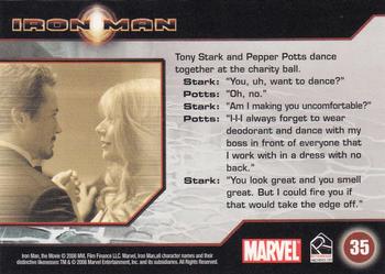 2008 Rittenhouse Iron Man #35 Tony Stark / Pepper Potts Back