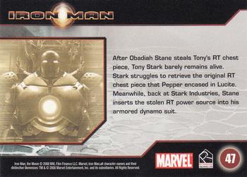 2008 Rittenhouse Iron Man #47 Armored Dynamo Suit Back