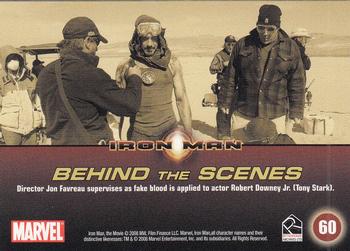2008 Rittenhouse Iron Man #60 Jon Favreau / Robert Downey Jr. Back