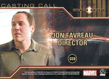 2008 Rittenhouse Iron Man - Casting Call #CC9 Jon Favreau Back