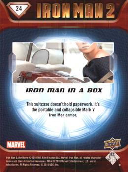 2010 Upper Deck Iron Man 2 #24 Iron Man in a Box Back