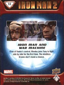 2010 Upper Deck Iron Man 2 #55 Iron Man and War Machine Back