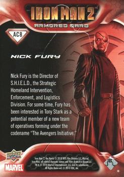 2010 Upper Deck Iron Man 2 - Armored Embossed  #AC8 Nick Fury Back