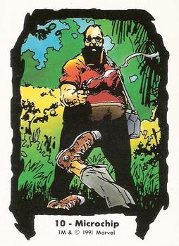 1991 Comic Images Marvel Comics Jim Lee II #10 Microchip Front