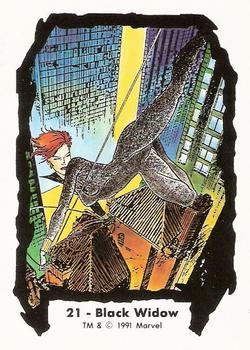 1991 Comic Images Marvel Comics Jim Lee II #21 Black Widow Front