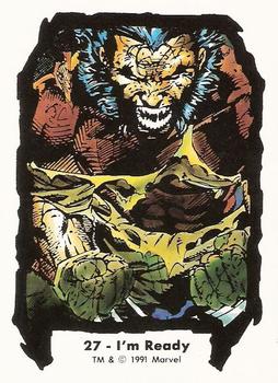 1991 Comic Images Marvel Comics Jim Lee II #27 I'm Ready Front