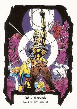 1991 Comic Images Marvel Comics Jim Lee II #36 Havok Front