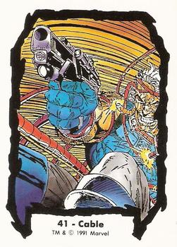 1991 Comic Images Marvel Comics Jim Lee II #41 Cable Front