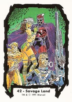 1991 Comic Images Marvel Comics Jim Lee II #42 Savage Land Front