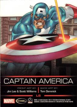 2010 Rittenhouse Legends of Marvel: Captain America #L5 Captain America Back