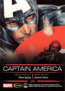 2010 Rittenhouse Legends of Marvel: Captain America #L6 Captain America Back