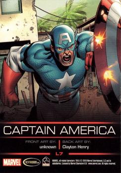 2010 Rittenhouse Legends of Marvel: Captain America #L7 Captain America Back