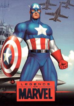 2010 Rittenhouse Legends of Marvel: Captain America #L7 Captain America Front