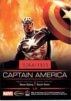 2010 Rittenhouse Legends of Marvel: Captain America #L9 Captain America Back