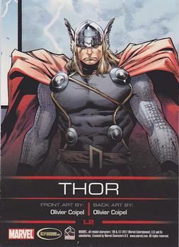 2011 Rittenhouse Legends of Marvel: Thor #L2 Thor Back