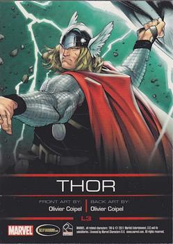2011 Rittenhouse Legends of Marvel: Thor #L3 Thor Back