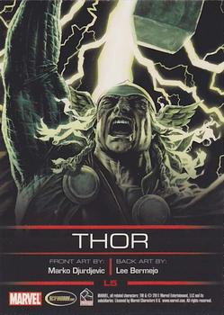 2011 Rittenhouse Legends of Marvel: Thor #L5 Thor Back
