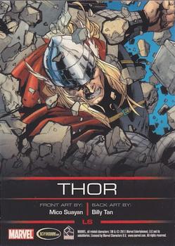 2011 Rittenhouse Legends of Marvel: Thor #L6 Thor Back