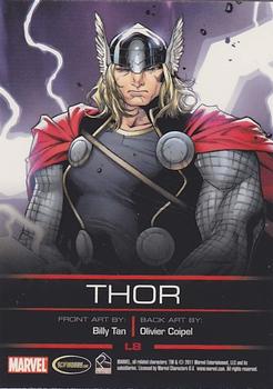 2011 Rittenhouse Legends of Marvel: Thor #L8 Thor Back