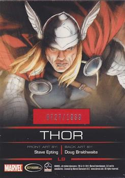 2011 Rittenhouse Legends of Marvel: Thor #L9 Thor Back