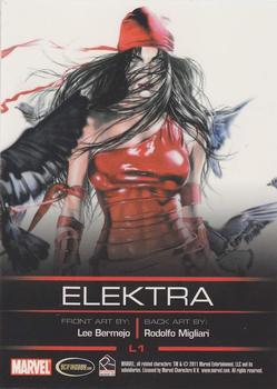 2011 Rittenhouse Legends of Marvel: Elektra #L1 Elektra Back