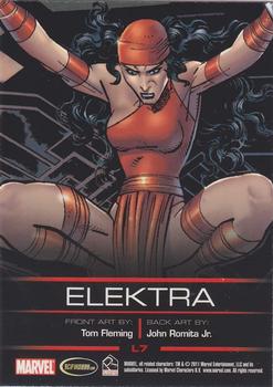 2011 Rittenhouse Legends of Marvel: Elektra #L7 Elektra Back