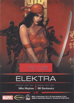 2011 Rittenhouse Legends of Marvel: Elektra #L9 Elektra Back