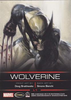 2011 Rittenhouse Legends of Marvel: Wolverine #L1 Wolverine Back