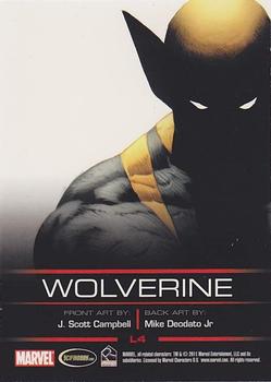 2011 Rittenhouse Legends of Marvel: Wolverine #L4 Wolverine Back