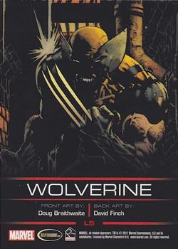 2011 Rittenhouse Legends of Marvel: Wolverine #L5 Wolverine Back