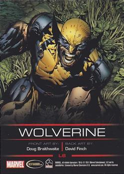 2011 Rittenhouse Legends of Marvel: Wolverine #L6 Wolverine Back
