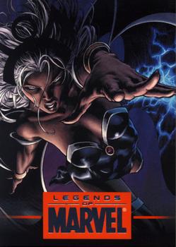 2012 Rittenhouse Legends of Marvel: Storm #L1 (flying, L hand out) Front