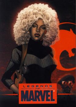 2012 Rittenhouse Legends of Marvel: Storm #L5 (curls over black/gray) Front