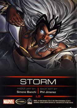 2012 Rittenhouse Legends of Marvel: Storm #L8 (necklace and headpiece) Back