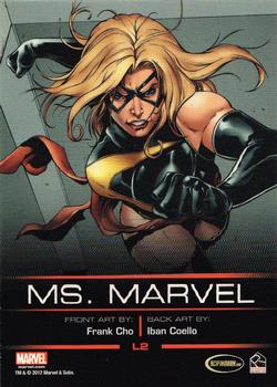 2012 Rittenhouse Legends of Marvel: Ms. Marvel #L2 Ms. Marvel Back