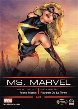 2012 Rittenhouse Legends of Marvel: Ms. Marvel #L8 Ms. Marvel Back