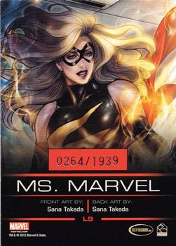2012 Rittenhouse Legends of Marvel: Ms. Marvel #L9 Ms. Marvel Back