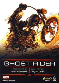 2012 Rittenhouse Legends of Marvel: Ghost Rider #L2 Ghost Rider Back