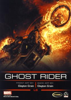 2012 Rittenhouse Legends of Marvel: Ghost Rider #L6 Ghost Rider Back