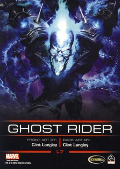 2012 Rittenhouse Legends of Marvel: Ghost Rider #L7 Ghost Rider Back