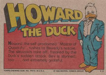 1986 Topps Howard the Duck #18 No More Mr. Nice Duck! Back