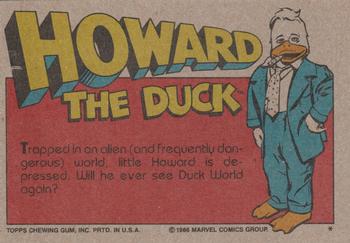 1986 Topps Howard the Duck #19 Little Duck Lost Back