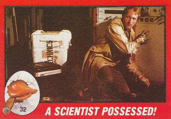 1986 Topps Howard the Duck #32 A Scientist Possessed! Front