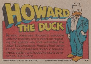 1986 Topps Howard the Duck #43 Doctor of Doom! Back